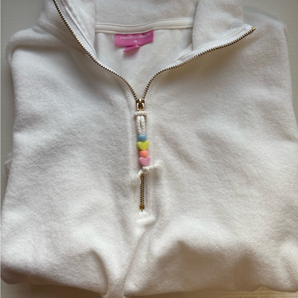 Stoney Clover White Half-Zip Pullover